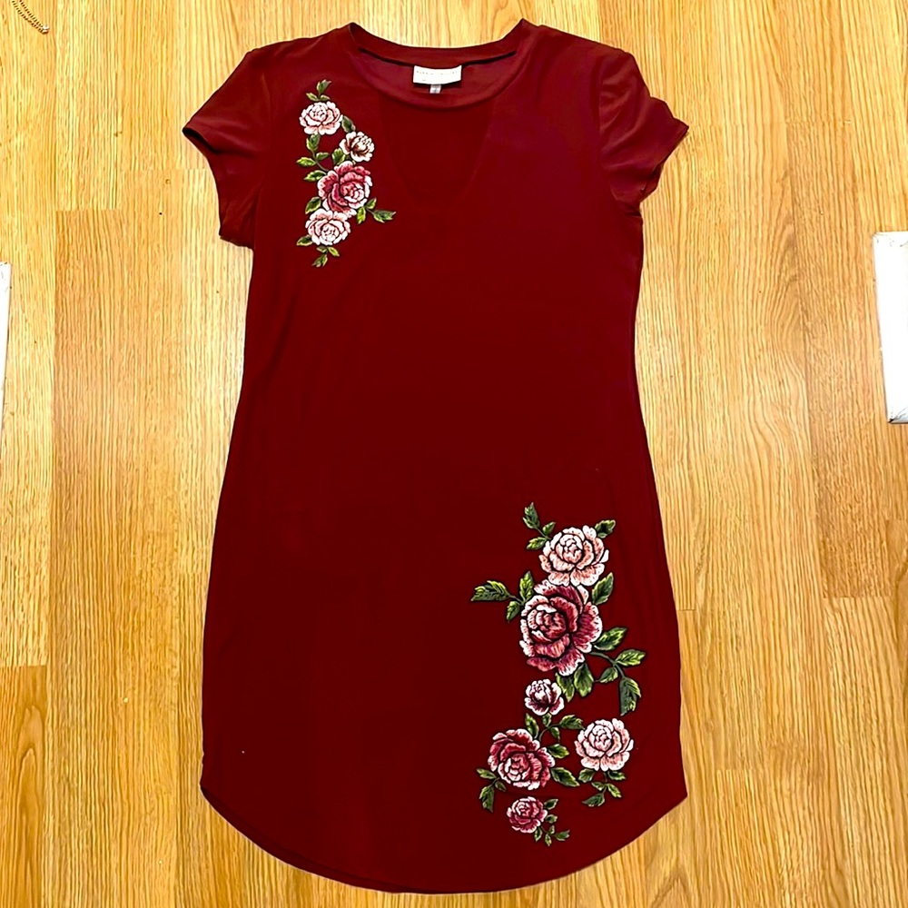 Floral Embroidery Dress